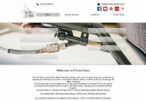 Prime-Clean - Trusted. Professional. Affordable. Convenient. Prime-Clean is Central Scotland based company with over 20 years of experience,  offering our clients a complete solution when it comes to house cleaning. We specialise in Carpet cleaning,  Pre/Post Tenancy cleans,  Post Renovation cleaning and Deep cleans.