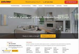 CertaPro Painters® of North Orlando-Space Coast, FL | Professional Painting Services - Offering interior and exterior painting, the expert team at CertaPro Painters® of North Orlando-Space Coast, FL will guide you through any painting project. Our knowledge and expertise will ensure that your home or business is in good hands.