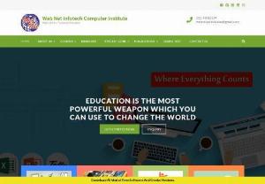 Best Computer Institute In Delhi - Web Net Infotech is Computer Training One of the highly recognized training centers in this city,  Web Net Infotech in Delhi was established Since 1998