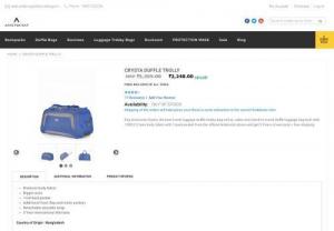 Aristocrat Crysta travel luggage duffle trolley bag online - Buy Aristocrat Crysta, the best travel luggage duffle trolley bag online, cabin and check-in travel duffle luggage bag built with 1200 D 2 tone body fabric with 1 back pocket from the official Aristocrat stores and get 5 Years of warranty + free shipping