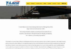 Crane Truck Rental Service USA | Ramps and Truck Rental - We are one of the best companies known for offering its top of the range crane rental service in USA as well as its crane truck rental. No matter how heavy the load, or how numerous in quantity, T-Lane’s cranes haul them all.