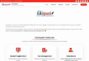 School Management Software - Eduspark is a best school management system software for all educational organizations. It is specially designed to manage school-college operations, Parents can track their children's performance which allows assignment, attendance, homework, exam management, fees management time table management, and sms results to parents. 