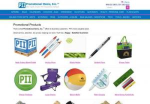 Promotional Items, Inc. - Promotional Items, Inc. began in 1993 with one mission, to provide promotional products with a logo satisfying customers in business, schools, organizations and government.