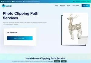 Screenshot of Clipping Path Associate: Expert Image Editing Services