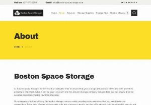 Grab the Great Storage Services In Boston - Are you looking for the storage space in Boston? Boston Space Storage provides best and secured storing and moving services at the competitive price.