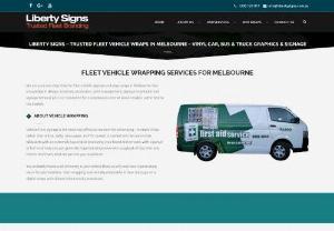 Liberty Signs - Vehicle Wraps Melbourne - Liberty Signs is a creative branding and signage solutions company that has been established for over 20 years. We are the national provider of branding solutions for fleets - mainly for corporate clients. Our reputation for high quality cost effective solutions and excellent customer service makes us a leader in the market. We are a reliable and trusted partner!