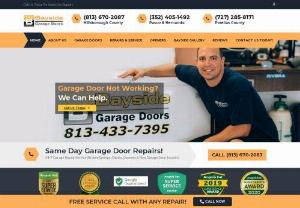 Bayside Garage Doors - At Bayside Garage Doors we provide fast,  friendly service for all your garage door needs. Our friendly technicians are licensed,  bonded,  insured and professionally trained in all facets of garage door repair and installations. || Address: 24015 Timberset Ct,  Lutz,  FL 33559,  USA || Phone: 813-433-7395