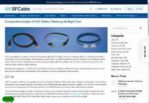Comparative Analysis of CAT Cables: Choosing the Right One! - Confused in selecting the right category cable for your business networking? Go through this comparative analysis that will surely make it easy for you to make the correct choice.

