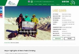 Mera peak climbing - Mera Peak Climbing in Nepal provides the highest trekking peak opportunities for adventure Mountaineering Climbers at a reasonable cost with no hill experience.