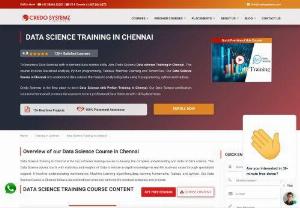 Best Data Science Training in Chennai - Need Help? please call us on +91- 9884412301 / 9600112302 or Click Here to send us an Enquiry

QUICK OVERVIEW
Credo Systemz provided Data Science Training in Chennai- Live Online & Classroom
Harvard Business Review named data scientist the 
