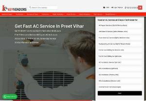 AC Repair Service in Preet Vihar- Keyvendors - Keyvendors is one of the best AC repair service providers in Preet Vihar. Our technicians are trained to handle all kinds of AC problems, irrespective of the size and make.