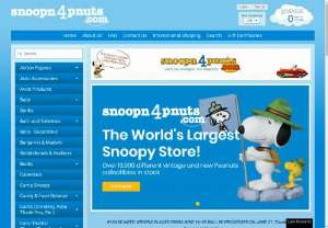 Snoopn4Pnuts - Snoopn4pnuts is the leading Peanuts Gang collectibles store. We provides you partyware,  light display,  treat bag,  filler,  and 13,000 different items in stocks. Choose us and save some money. Explore our website to know more about our products.
