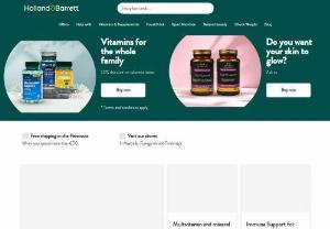 Holland and Barrett - Holland & Barrett International is supplying its customers with a wide range of vitamins and supplements online. We are one of the most trusted health supplements stores, where you can buy food supplements, health supplements and vitamins, all of which keep you healthy and fit. 