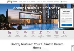 Godrej Nurture - Godrej Nurture is one of the best & newly launched project by Godrej Properties & located at sector 150 Noida. This luxurious project presenting 2, 3, 4 BHK residential apartments & size varies from 1250 - 3000 Sq. Ft with complete modern amenities.