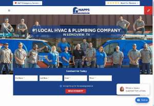 Napps Cooling,  Heating & Plumbing - Napps Heating and Air Conditioning has offered a broad range of Residential,  Commercial and Industrial HVAC/R services in Longview and Marshall.