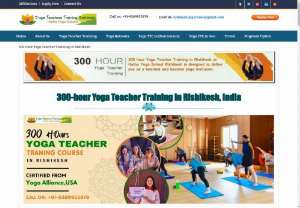 300 hour Yoga Teacher Training Course in Rishikesh India - 300 Hour Yoga Teacher Training in Rishikesh India offers with USA Yoga Alliance Organized by Hatha Yoga School in Rishikesh.