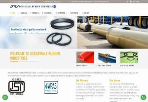  Swellable Water Bar - DEESAWALA RUBBER INDUSTRIES, a leading manufacturer of premium quality rubber products such as Rubber Sealing Rings, Rubber Gaskets, and other rubber products. We are manufacturers of ISI marked rubber gaskets as per IS-5382 Standards for all types of pipes 