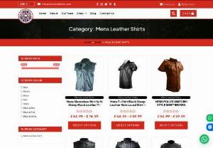 High Quality Leather Shirts - We make Leather Garments for UK & US eBay Sellers. We have diversified our expertise from Leather Jackets to Leather BDSM,  Fetish,  Steam punk Fashion,  Gay wear,  Bikers wear and LARP. As a Small to Medium sized Company,  our aim is to slash the Profit margins to a minimal and make Leather products affordable to the masses.