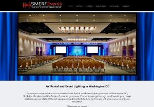 SMERFEvents Lighting and AV Rental Washington DC - Event Lighting Rental and AV Audio Visual Rental Services in Washington DC,  MD and VA.