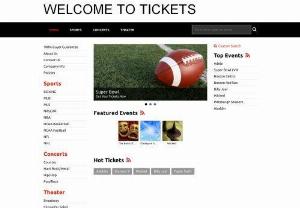 Tickets To Get - Get great ticket selections to live sports,  concerts and theatre events. Buy online with confidence and assurance of e-ticket or delivery worldwide plus 100% buyer guarantee. And secure checkout.
