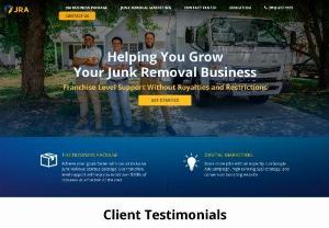 Junk Removal Authority - JRA is the junk removal industry's premier provider of business and consulting services. We offer a valuable franchise alternative,  marketing tools,  training,  information,  and more to entrepreneurs looking to enter the junk removal industry and those already in it.