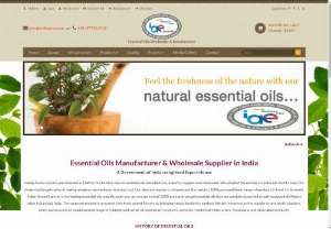 Esssential oils manufacturers & wholesale suppliers from india - Cosmetic Grade Essential Oils Products | Wholesale Suppliers of Therapeutic Grade Essential Oils from India.