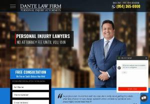 DANTE LAW FIRM,  P.A. - Dante Law Firm,  P.A. Represents people who have been seriously injured in an accident as well as the families of those who have been killed under wrongful death circumstances. If you need a miami car accident lawyer to represent you,  or someone you know who has been injured in an accident,  call Dante Law Firm,  P.A. Now. They are prepared to fight for you and take your case to trial to obtain the best outcome for you,  the injured. Mr. Dante is a member of the Academy of Florida...