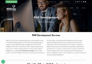 PHP Application Development Company in Ahmedabad : India : USA - XcelTec is a best PHP application development company in Ahmedabad, India, USA. We are provides Consulting services, Customization, Development & Integration solutions along with full access and possession of Source Code. XcelTec is a round the clock available workforce. 