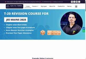 Ajay Sir Maths - IIT JEE Math Faculty