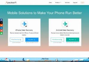 [OFFICIAL] Apeaksoft - The best assistant to recover/sync your iOS/Android data - Best iPhone/Android Data Recovery,  iOS/Android Data Backup & Restore and iOS Screen Recorder are provided in Apeaksoft to help you better manage your mobile data.
