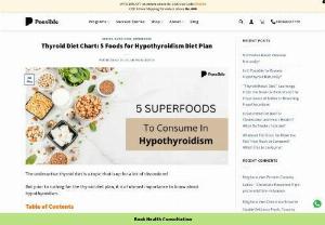 Thyroid Diet Chart: 5 Foods For Hypothyroidism Diet Plan - Thyroid diet for hypothyroidism recommended by Chief Nutritionist. Underactive thyroid diet or hypo thyroid diet? What foods are safe to consume? Best food for thyroid patients