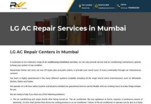 LG AC Repair Services in Mumbai | LG Air Conditioner Repairing Service Centers Mumbai - LG AC repairing service center in Mumbai. Get your LG Air Conditioner repair in Mumbai. If you are facing any problem with your LG air conditioner, Contact to Rapairwala Center is one of the most reputed LG AC (Air Conditioner) repair & service centre providers in all major cities of the Mumbai.