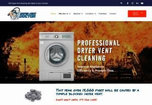 Dryer Vent Doctor - We trusted source for professional dryer vent cleaning,  repair,  installation,  and rerouting of dryer ducts for residential and commercial locations and is proud to be Calgary's only company to specializes specifically on Dryer Vent cleaning!