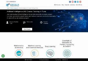 Ai course in pune - If you are looking for Artificial Intelligence in pune. You are at the right place - ExcelR ExcelR is global training provider pertaining to Artificial Intelligence delivering training in Middle east,  USA,  UK,  Malaysia and India. ExcelR offers Artificial Intelligence the most comprehensive AI course in the market.