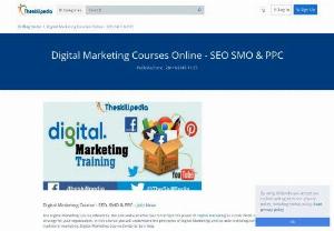 Digital Marketing Courses Online - The Skill Pedia offers best online digital marketing training courses like SEO, SMO, PPC by our highly experienced digital marketing professionals who have 30+ years experience of digital marketing. Visit our website The Skill Pedia now for complete course information.

