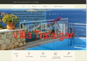 Villa Trafalgar - Luxury  Villa  to rent in Kalkan Turkey. Accommodation for 8, 4 bedrooms all en-suite, private pool, stunning views. Car not necessary as village is only a 10 minute walk away.