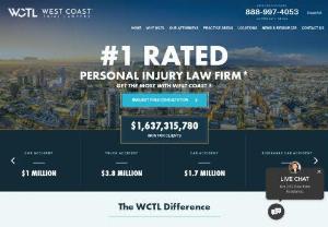 West Coast Trial Lawyers - When you have been injured in an accident,  choosing the right law firm to handle your case is a difficult undertaking. Your selection is crucial and can make or break your personal injury case. At West Coast Trial Lawyers,  we have helped injury victims across the state of California recover compensation for their injuries. At West Coast Trial Lawyers,  we believe that everyone is entitled to justice.