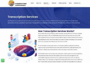 Transcription Services in KL,  Malaysia - Asia translation Services is one of the best Transcription Service provider in Malaysia. We have over 5,000 professional transcribers who are experts at taking recording in a variety of audio and video formats and creating clean,  organized,  accurate text files from them. For more information call at/60123440266
