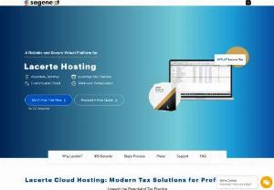 Lacerte Tax Software On Cloud - Sagenext offers a very efficient, flexible and powerful hosting platform for Lacerte hosting at the most competitive prices. Sign up now to our Lacerte Cloud Hosting services and add more value to your tax practice.