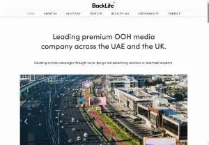 Screenshot of Backlite Media - Outdoor Advertising in Dubai