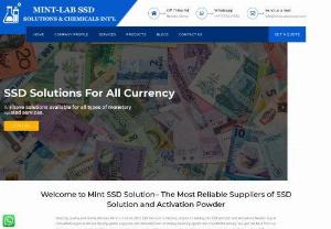 Ssd Chemicals for cleaning currency very easy - Mint ssd solutions is a leading SDD chemical solution company where we are providing all materials (chemicals, vectral paste and powders) for cleaning black notes in all forms. Contact Now Today!
