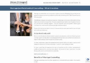 Marriage counselling - The aim of marriage counselling is to get better communication among the couples to resolve conflicts and the actual problem of divorce. Steven Dromgool is New Zealand's most trained couple's therapist. Book now today Marriage Counselling Session with Steven Dromgool.