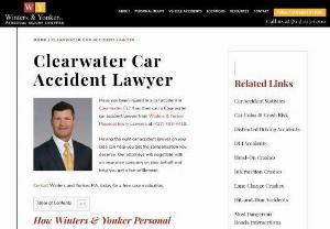 Florida Auto Accident Attorney - Winters & Yonker, P.A. has lawyers with experience in a wide variety of auto accidents. They have truck accident lawyers, Uber accident lawyers, and even boat accident lawyers. Get free consultation with one of our personal injury attorneys.