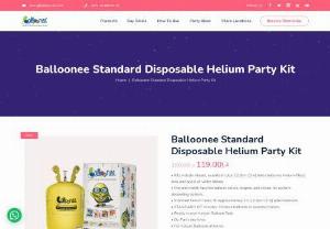 helium balloon kit - Wondering how to transport balloons from shop to your home which is a rather tough job? Worry not. Balloonee has designed a helium balloon kit that encompasses all the essentials of party balloons ranging from helium gas cylinders to colorful balloons. You can now fill your balloons anywhere, anytime. Look into our site for more details.

