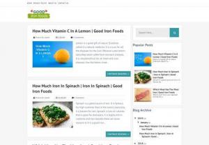 Good Iron Foods - Iron is a very important mineral that is required by our body for a healthy life. You will find here, list of iron food, what foods has good sources of iron.