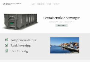 Containerutleie Stavanger & Sandnes - Dumpster rental in Stavanger,  Rogaland,  Norway. We rent cheap containers to private homes and businesses. Please feel free to fill out the form on our website to recieve a free dumpster rental quote from us. We provide a wide range of different dumpster rental containers.