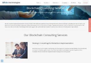 Blockchain Consulting Services Company - We offer expert blockchain consulting services to diverse business verticals and help them reap maximum benefits of the blockchain technology at affordable rates.