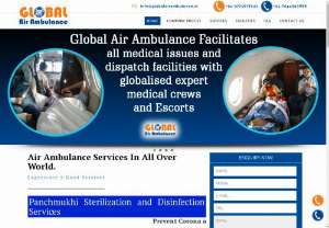 Global Air Ambulance Services in Delhi with Medevac - Global Air Ambulance Service in Delhi is providing the supportive faculty for the medical air evacuation facility with the required setup of the emergency medical equipment.