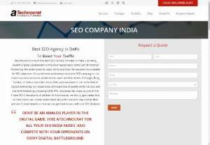 SEO Company India for Improving Website Ranking. - Atechnocrat is an SEO Company India which offers affordable rate SEO Services for both local and international Search Optimization.