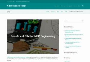 Benefits of BIM for MEP Engineering - BIM (Building Information Model) offers MEP Engineers  an early insight to crucial design data, directly from the architectural model, in real-time scenarios. The architectural designs of the following, are examples of where critical information may be obtained.
